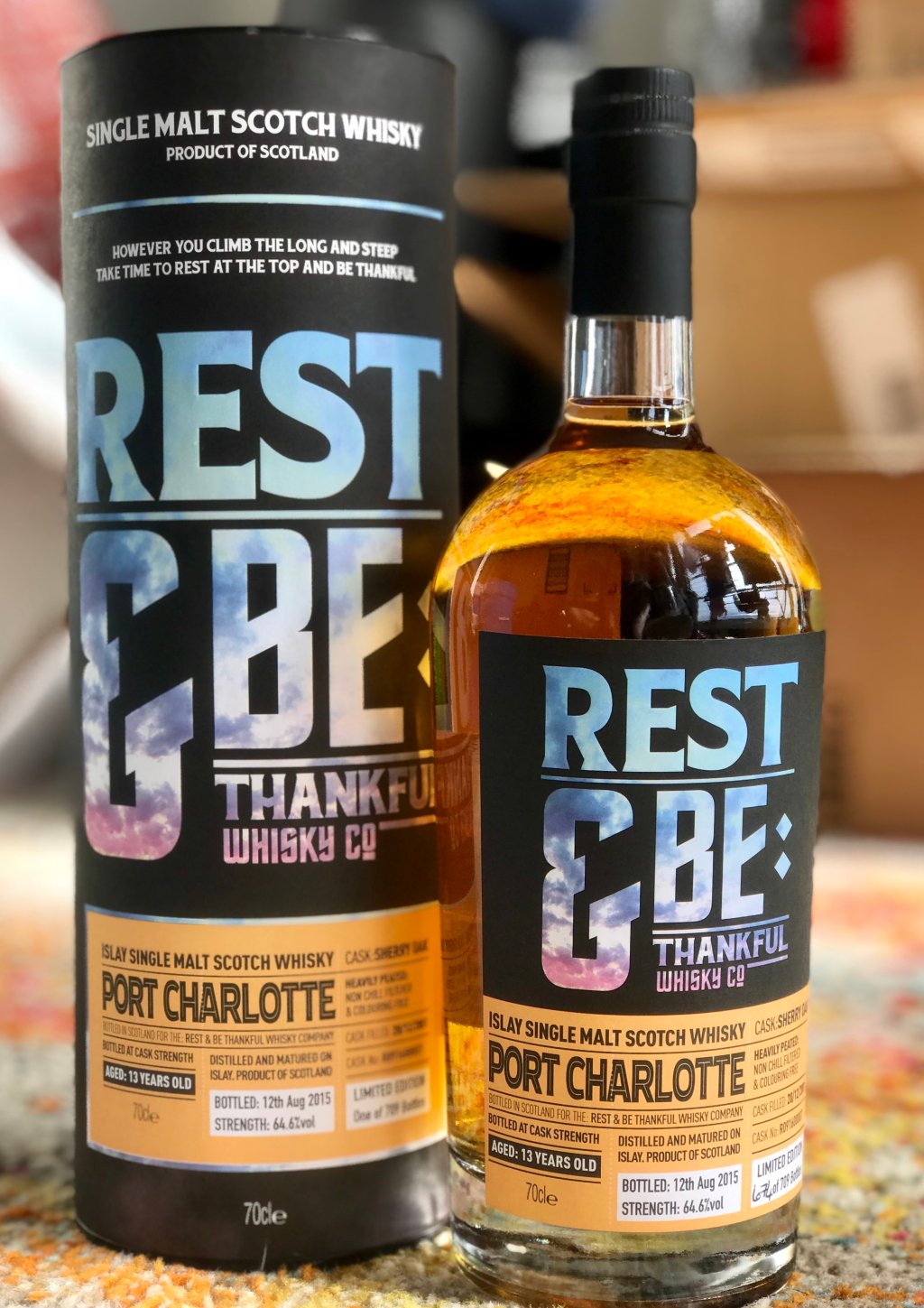 Port Charlotte 13 Year 2001 Sherry; Fox Fitzgerald “Rest & Be&nbsp;Thankful”