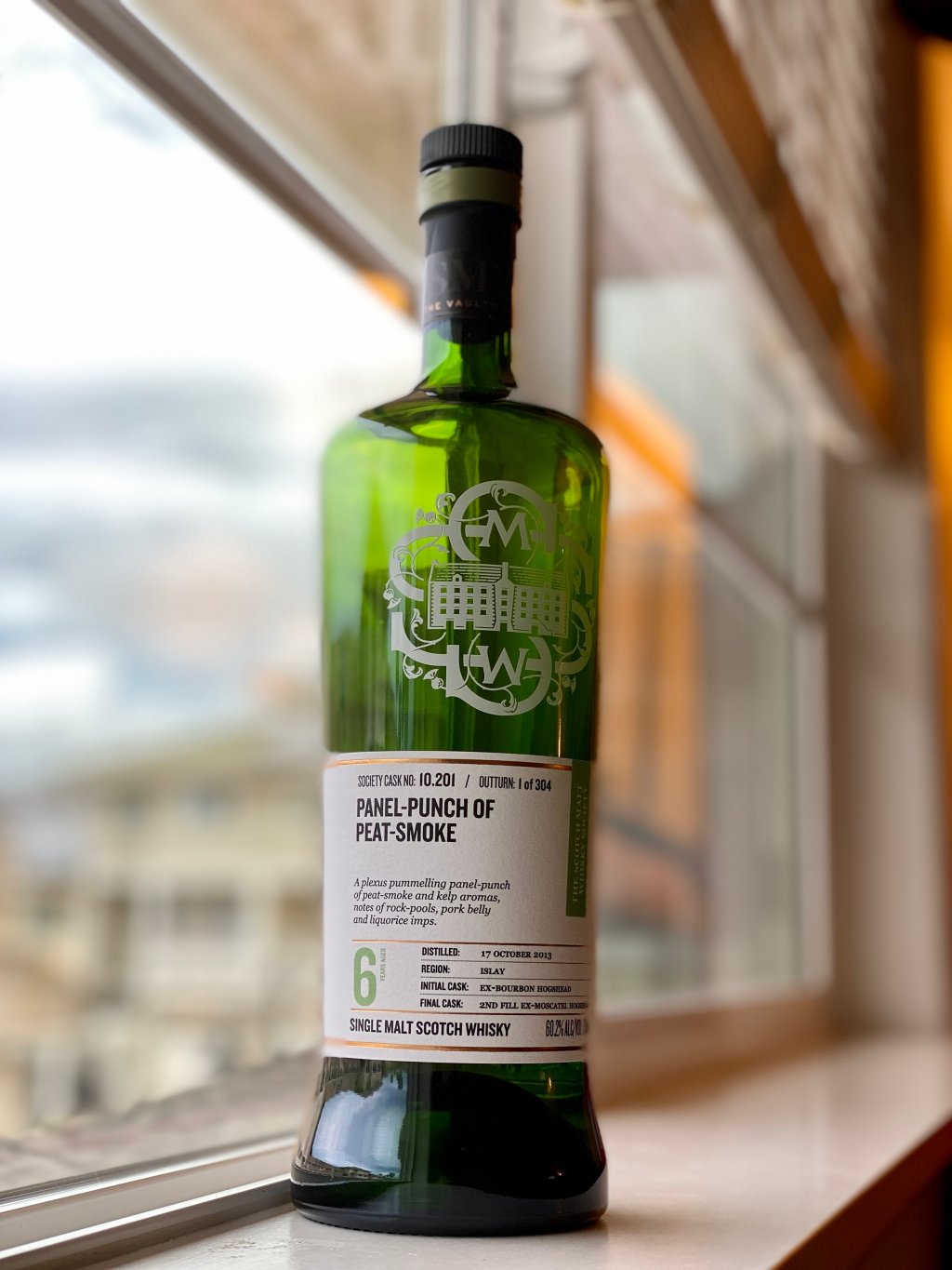 Bunnahabhain Staoisha 6 Year SMWS 10.201 “Panel-punch of&nbsp;peat-smoke”