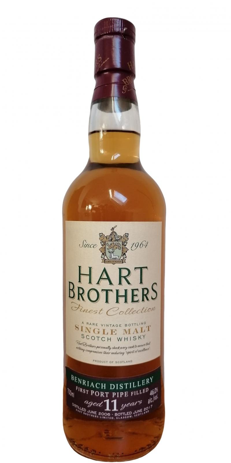 BenRiach 11 Year (2006), Hart&nbsp;Brothers