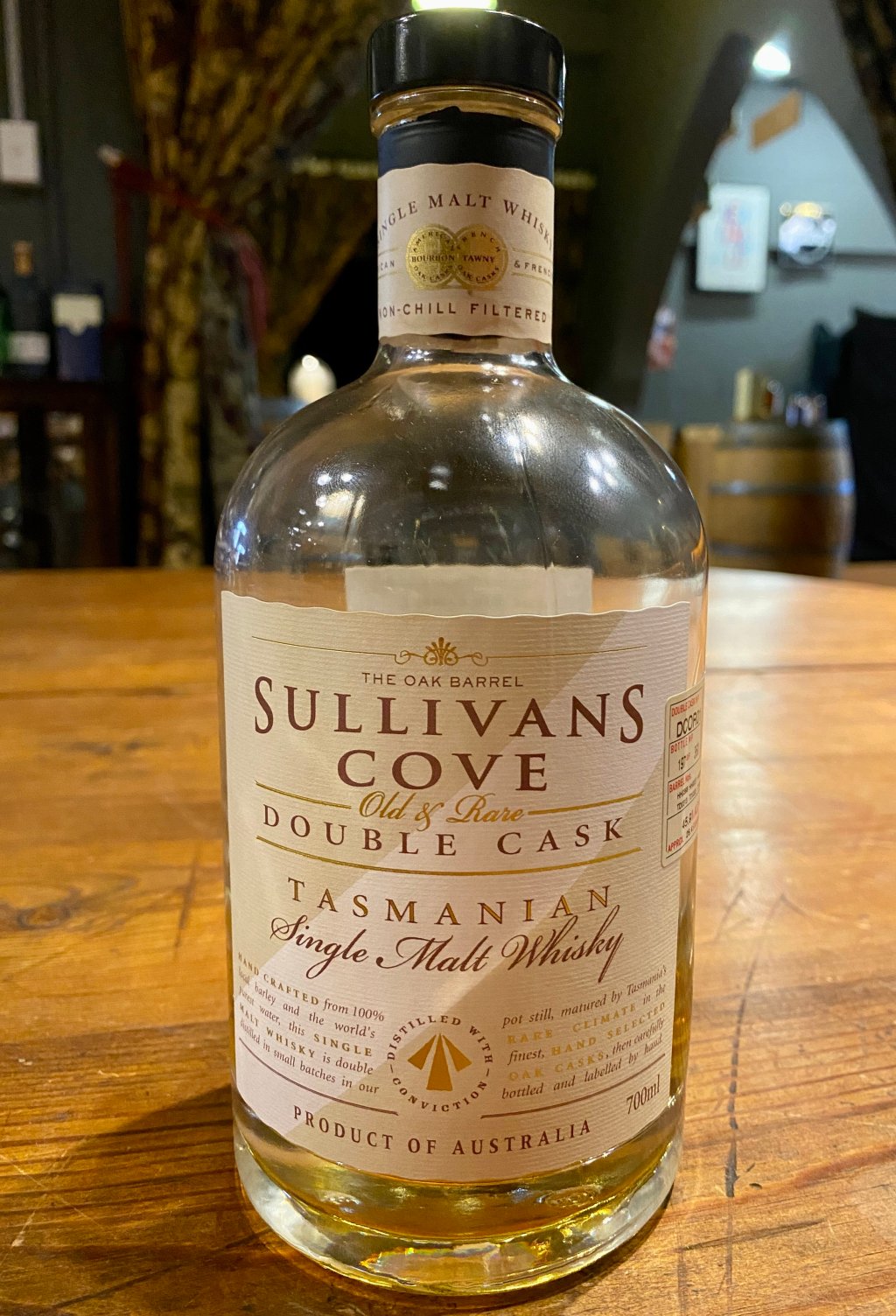 Sullivans Cove “Old & Rare” Double Cask DCOR01 for Oak&nbsp;Barrel