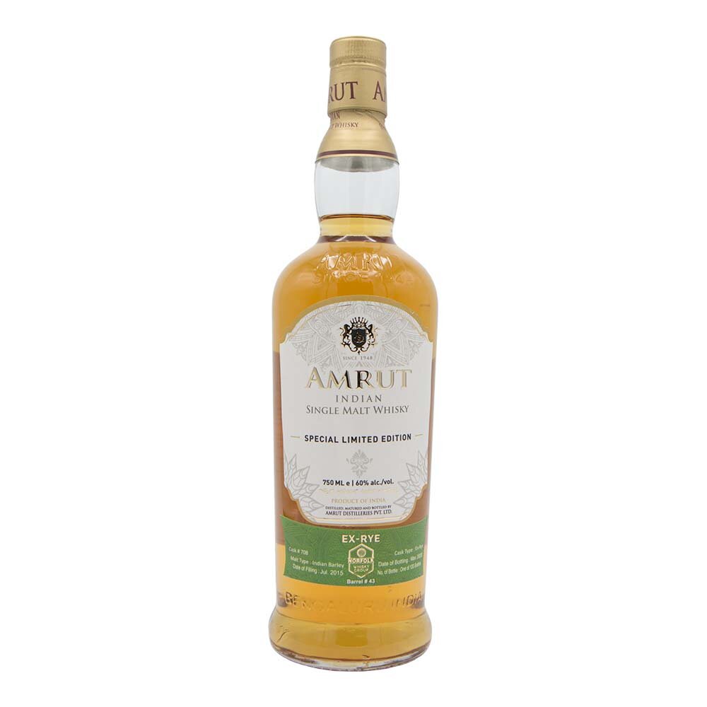 Amrut 4 Year Ex-Rye for Norfolk Whisky&nbsp;Group