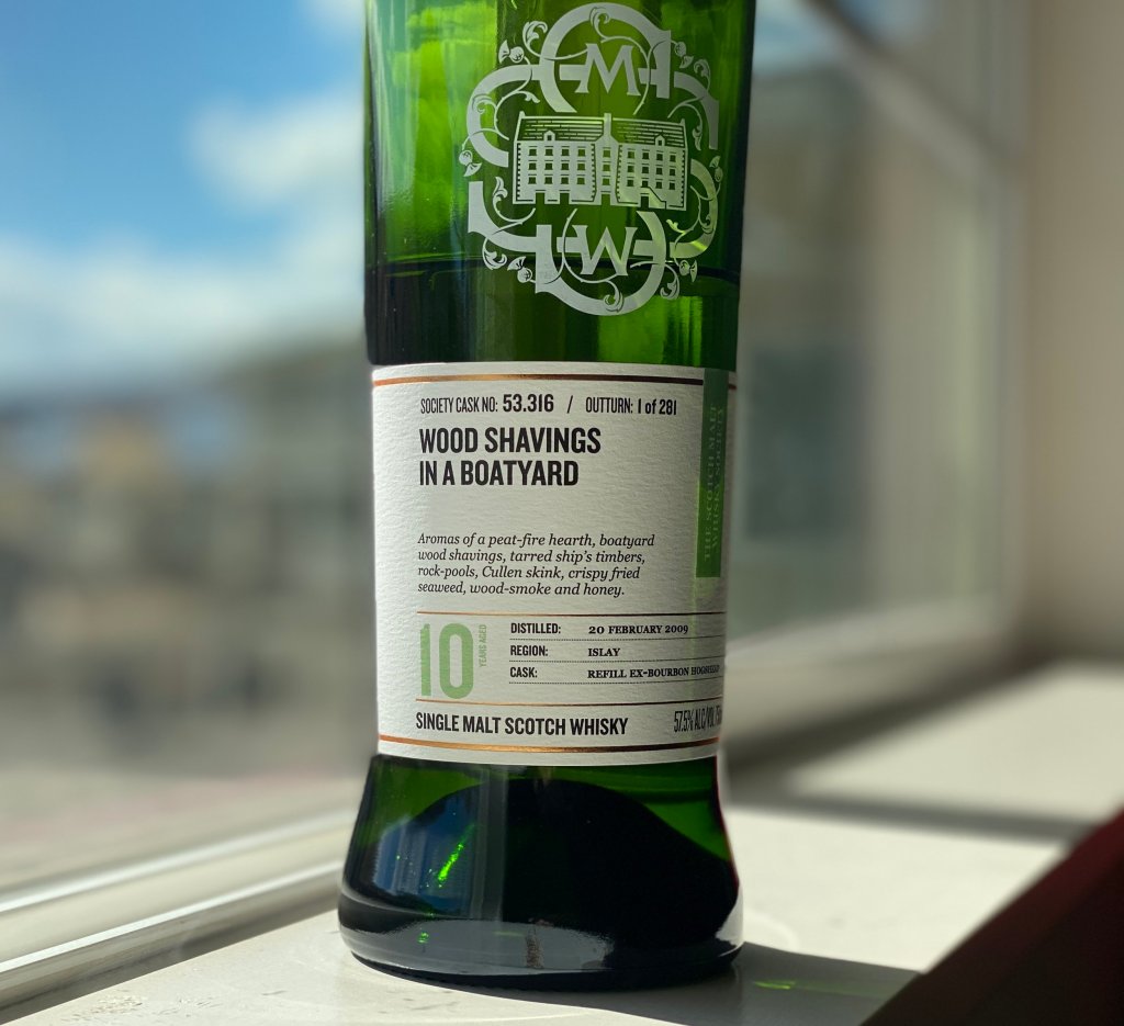 Caol Ila 10 Year (2009) SMWS 53.316 “Wood shavings in a&nbsp;boatyard”