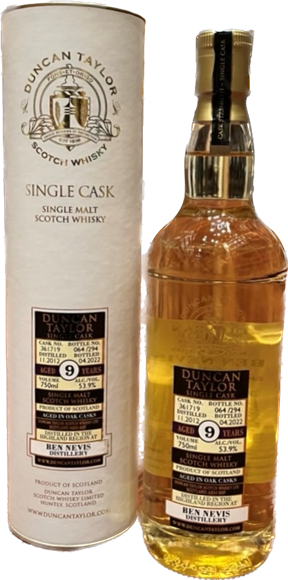 Ben Nevis 9 Year (2012), Duncan&nbsp;Taylor