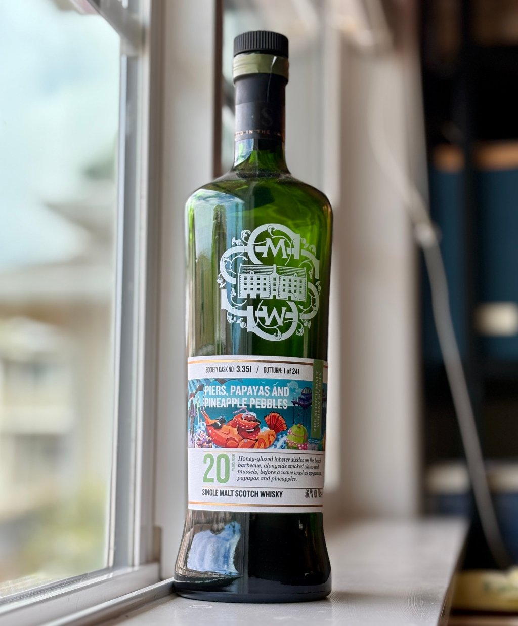 Bowmore 20 Year (2004), SMWS 3.351 “Piers, Papayas, and Pineapple&nbsp;Pebbles”