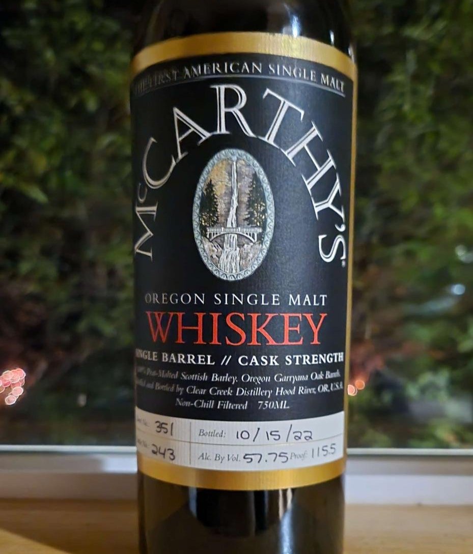 McCarthy’s 6 Year Cognac Finish Cask&nbsp;351