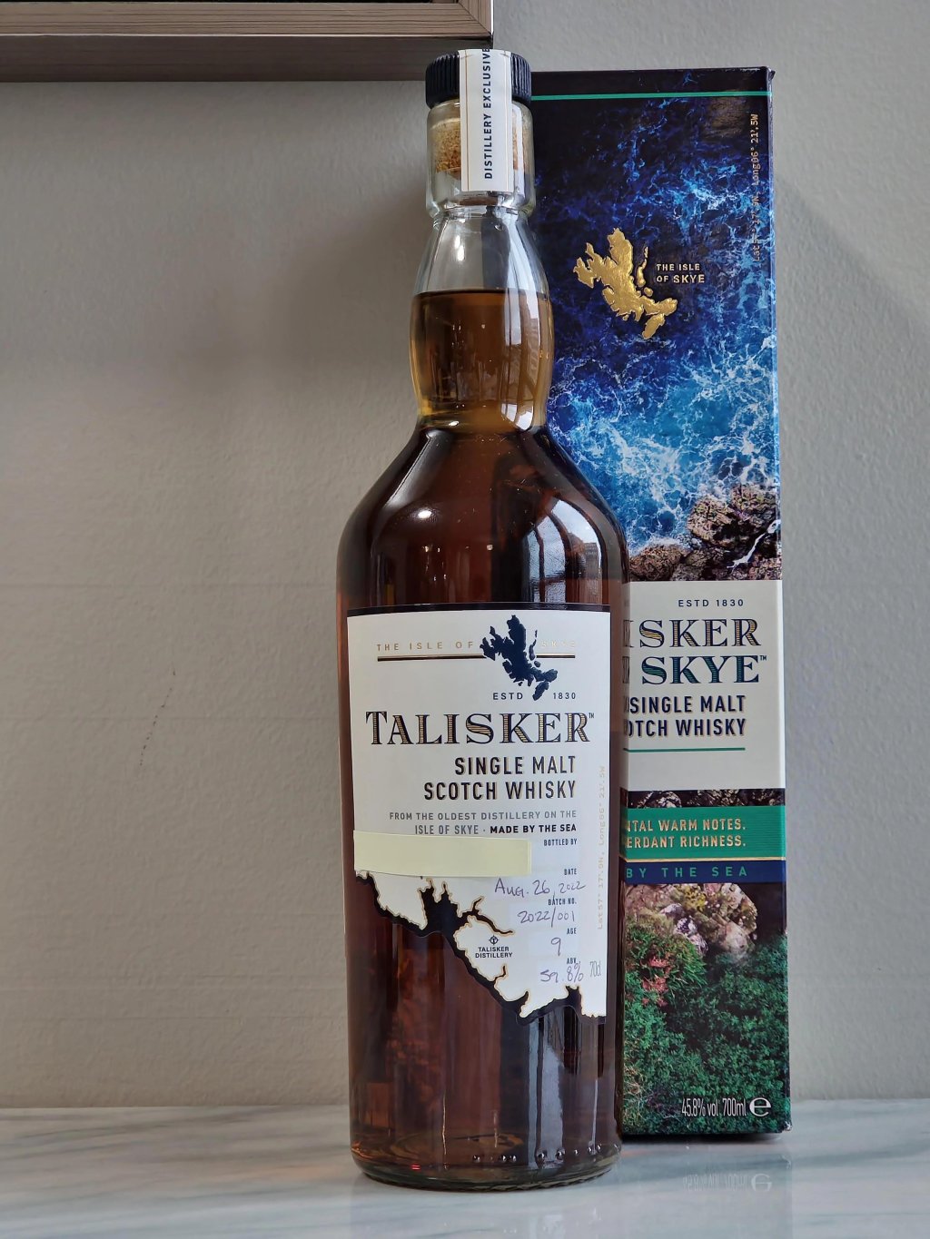 Talisker 9 Year Distillery Handfill&nbsp;2022/01