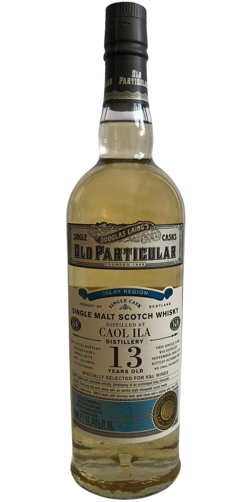Caol Ila 13 Year (2008), Douglas Laing for&nbsp;K&L
