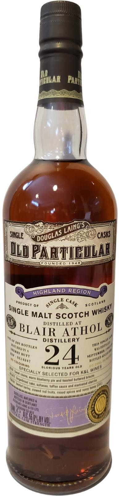 Blair Athol 24 Year, Douglas Laing’s Old Particular, K&L Wine Merchant&nbsp;Selection