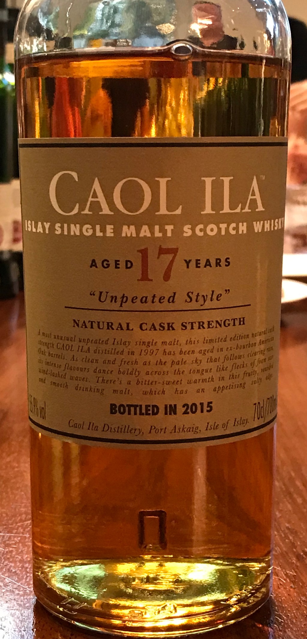 Caol Ila 17 Year “Unpeated Style” (2015&nbsp;Edition)
