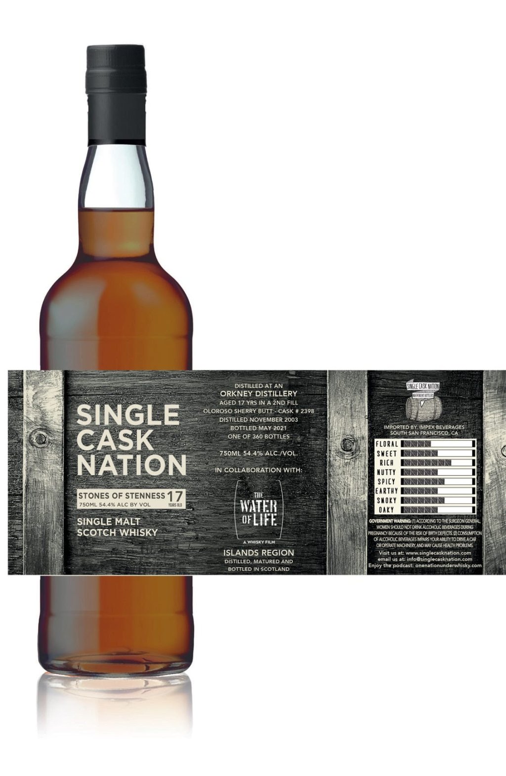 Highland Park 17 Year (2003), Single Cask Nation “Stones of&nbsp;Stenness”