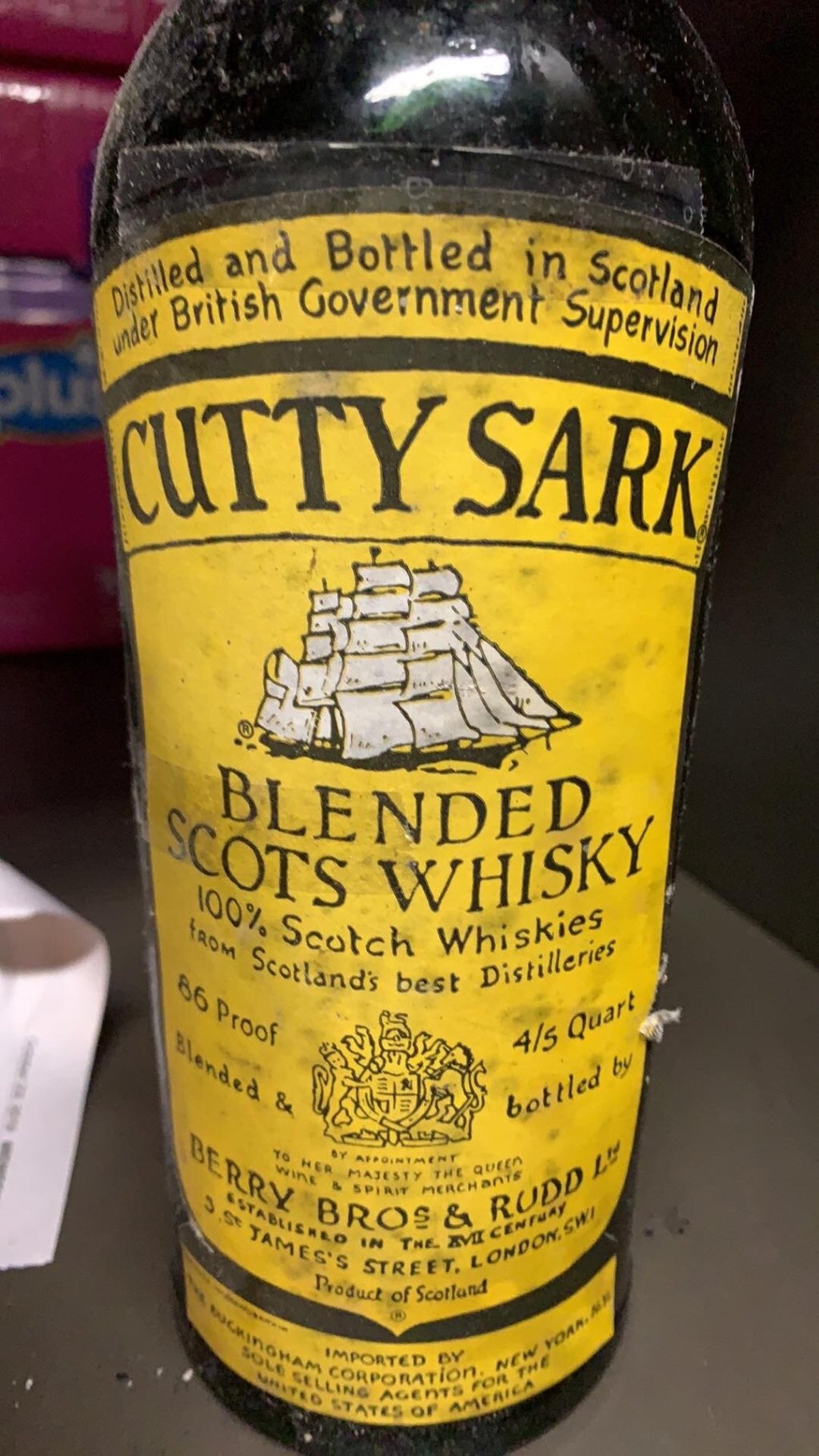 Cutty Sark Blended Scots Whisky (c.&nbsp;1960’s)