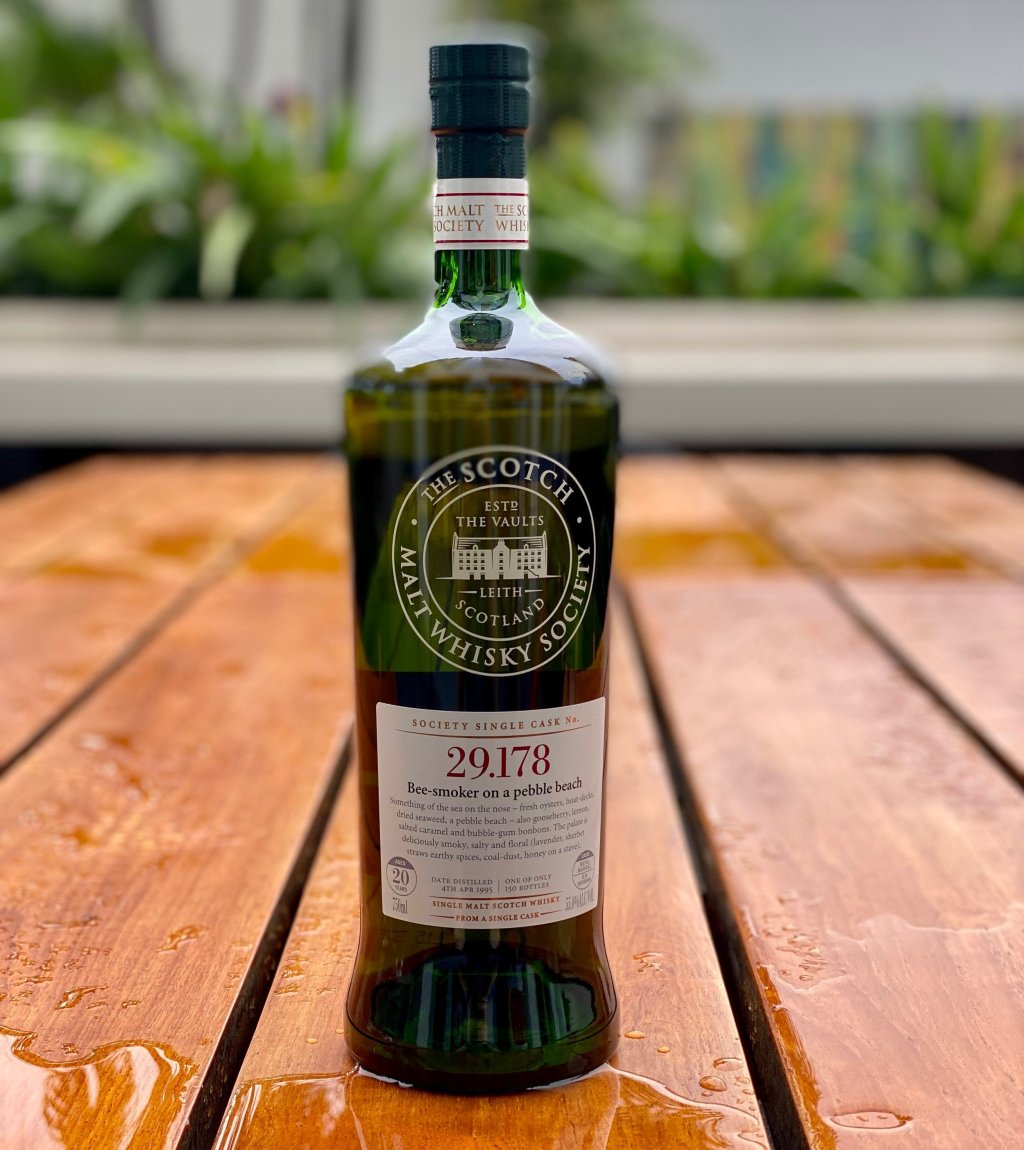 Laphroaig 20 Year (1995), SMWS 29.178 “Bee-smoker on a pebble&nbsp;beach”