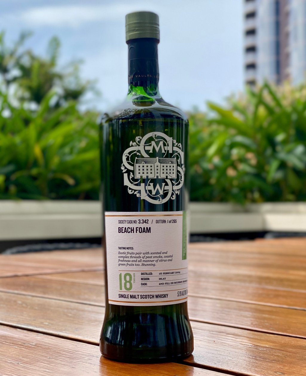 Bowmore 18 Year (2004), SMWS 3.342 “Beach&nbsp;foam”