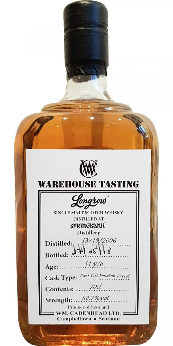 Longrow 11 Year (2006), Cadenhead’s Warehouse&nbsp;Tasting