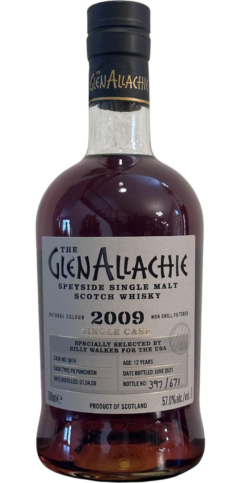Glenallachie 12 Year (2009) US Exclusive Cask&nbsp;5874