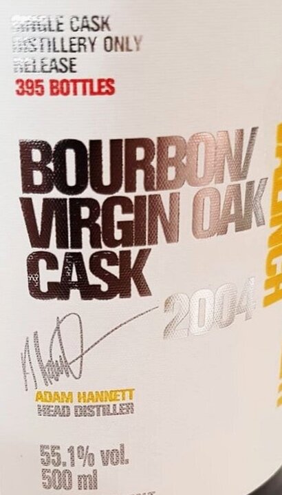 Port Charlotte 13 Year ‘Bourbon/Virgin Oak Cask 2004’ (Distillery&nbsp;Valinch)