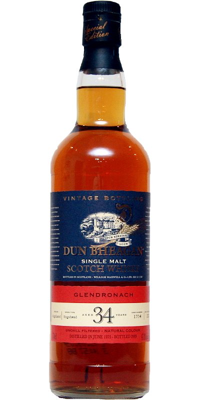 Glendronach 34 Year (1975), Ian Macleod “Dun&nbsp;Bheagan”