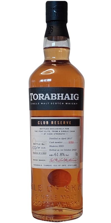 Torabhaig 5 Year (2017) Club Reserve No. 3 Cask&nbsp;930