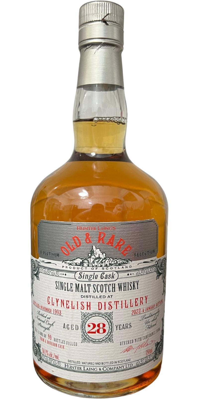 Clynelish 28 Year (1993), Hunter Laing For&nbsp;K&L