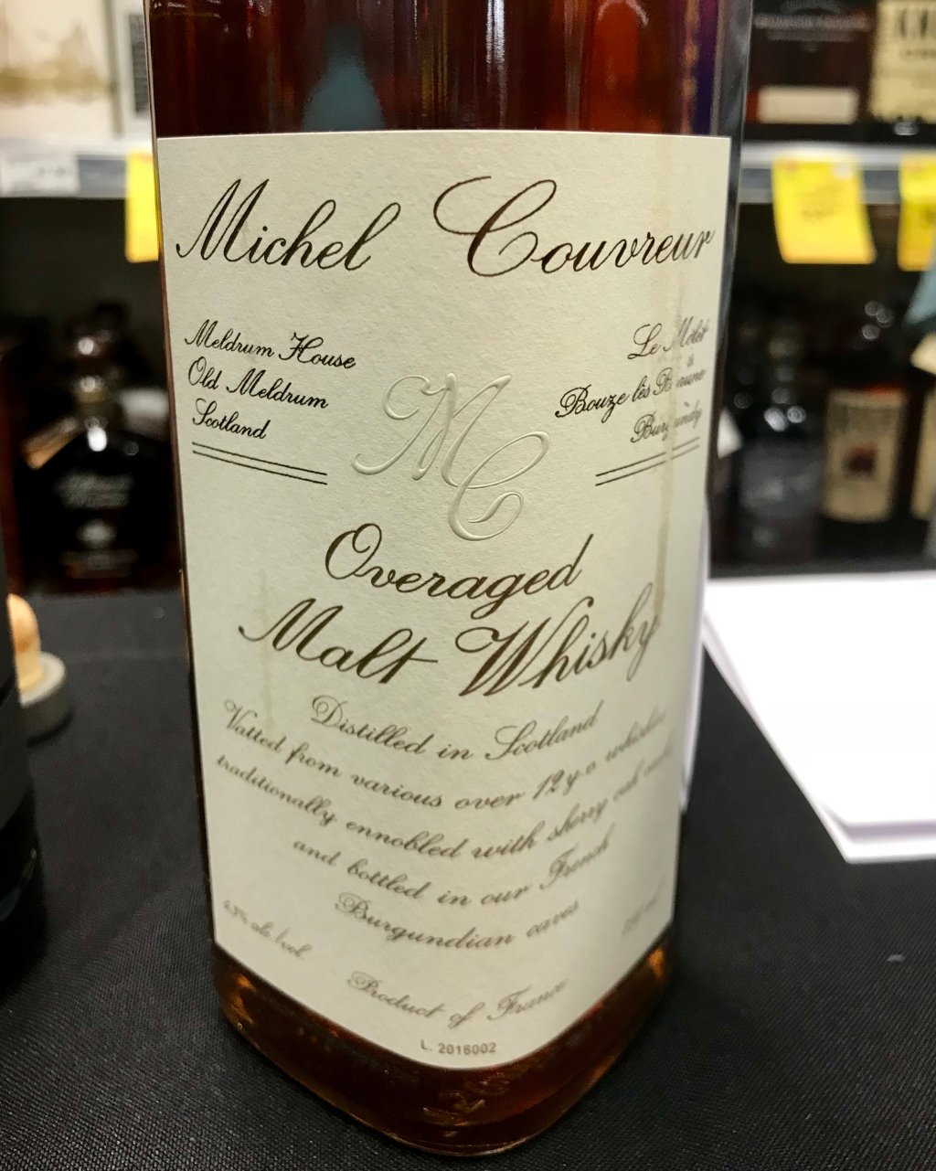 Michel Couvreur Overaged Malt&nbsp;Whisky