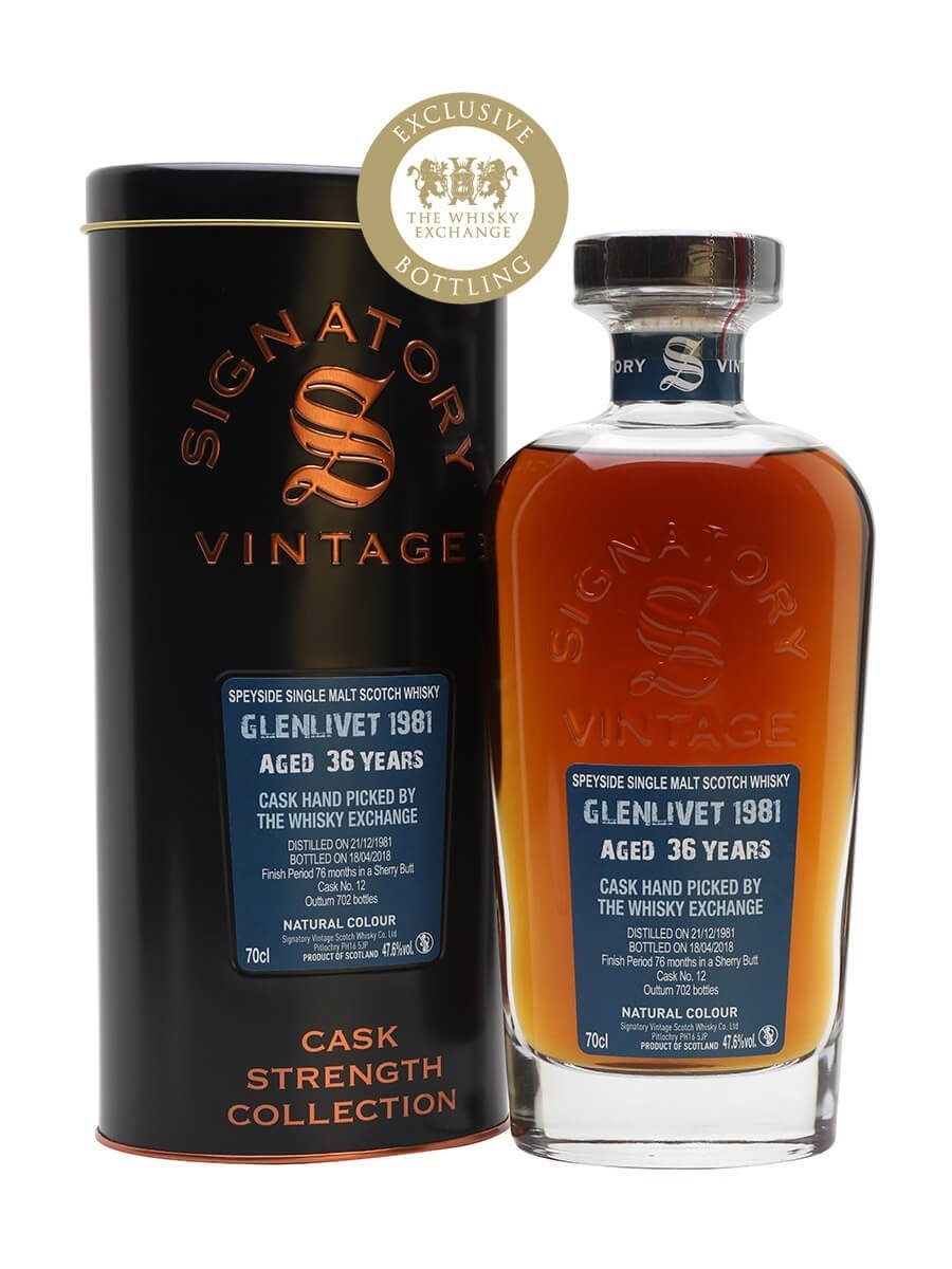 Glenlivet 36 Year (1981), Signatory Vintage for The Whisky&nbsp;Exchange