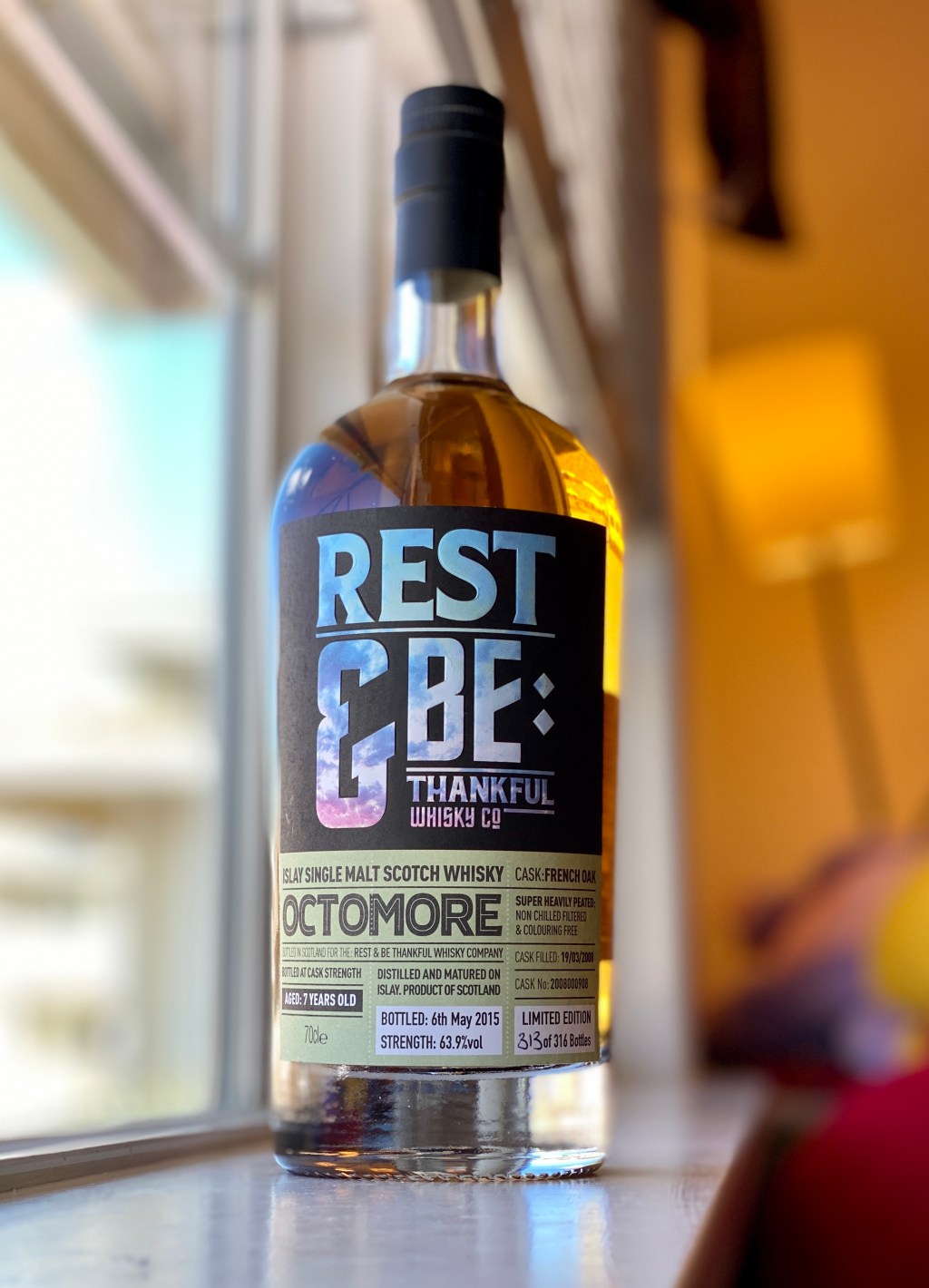 Octomore 7 Year (2008), Rest & Be Thankful Cask&nbsp;2008000908