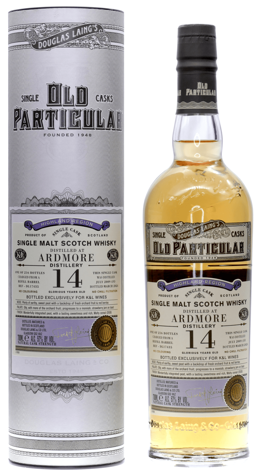 Ardmore 14 Year (2009), Douglas Laing for&nbsp;K&L