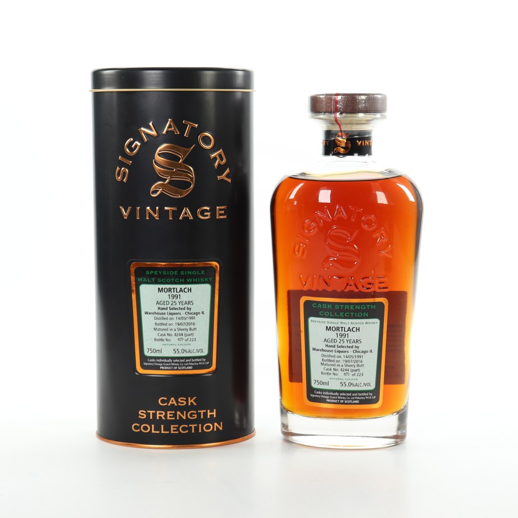 Mortlach 25 Year (1991), Signatory Vintage Cask 4244 for Warehouse&nbsp;Liquors