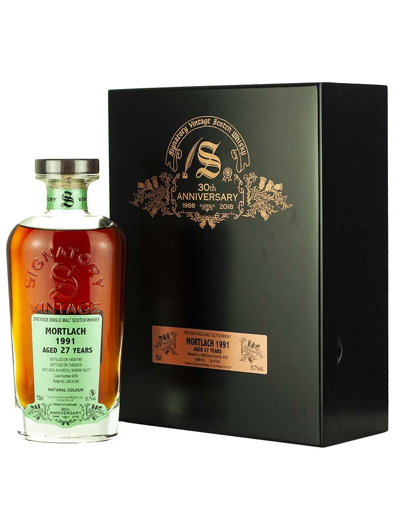 Mortlach 27 Year (1991), Signatory Vintage 30th Anniversary Cask&nbsp;4239