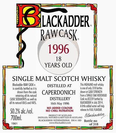 Caperdonich 18 Year (1996), Blackadder Cask&nbsp;82239